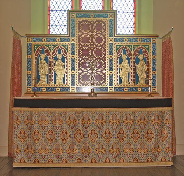 Ornament and Costume, the source of our Colebrook reredos, illustrated below.