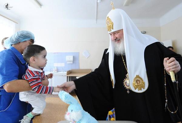 Visit of His Holiness, Patriarch Kirill, to the psychoneurologic section
