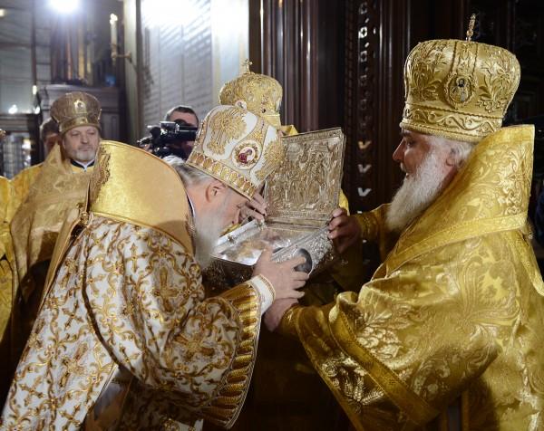 The Gifts of the Magi in the Cathedral of Christ the Savior. Patriarchal ministry on the Feast of the Nativity of Christ.