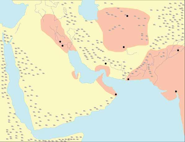 2 Contact with distant lands Recent archaeological finds suggest that copper was also probably brought from Oman, on the southeastern tip of the Arabian peninsula.