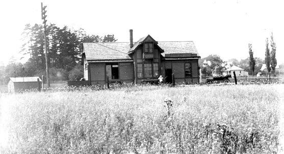 The spur ran east of the present Stewart s and ran north-south. The railroad station was built on the spur in 1870 and continued to operate until around 1940.
