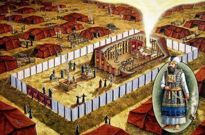 The Tabernacle Israelite tribes worshipped God in a tentlike structure called a tabernacle.