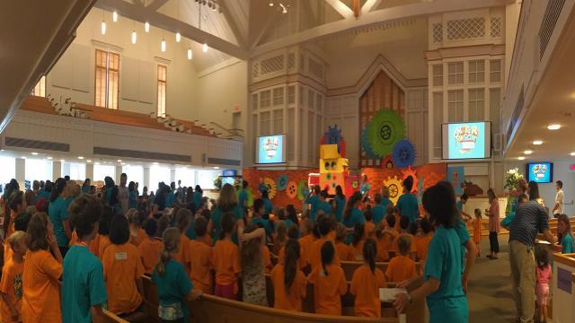 What a thrilling Vacation Bible School week we ve had, with 260 children and some 160 volunteers under the wonderful leadership of Jennifer Zicht and the amazing Children s Ministries staff we have