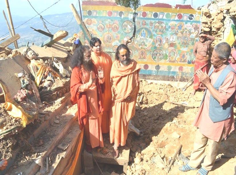 Rebuilding the Temple of Hope For the Healing of a Community During Pujya Swamiji s visit to Nepal, He came upon the village of Saanga, which was left completely ruined by the earthquake At the heart