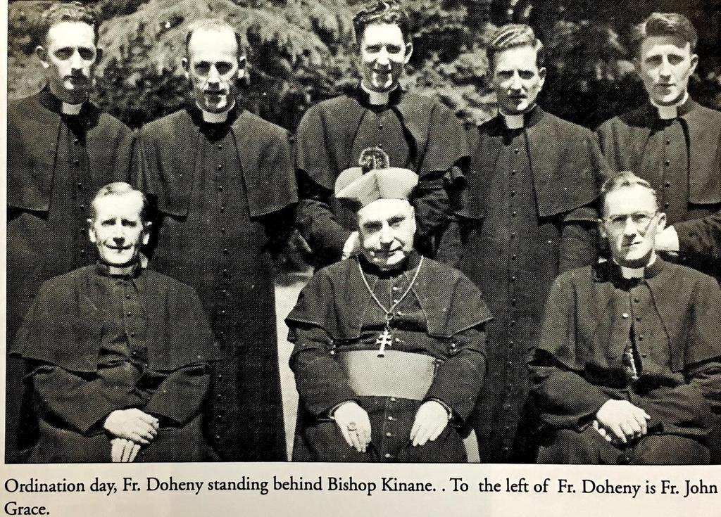Richard Doheny was born on October 30, 1923, the sixth of ten children born to Richard Doheny and Mary Dwyer. Two of his sisters became nuns.