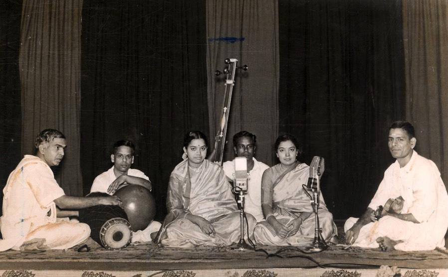 File photo with MS Gopalakrishnan on Violin and Palghat Mani Iyer on Mridangam they agreed to have local prominent accompanists S Seshagiri Rao and MS Govindaswamy on the violin, ML Veerabadraiah and