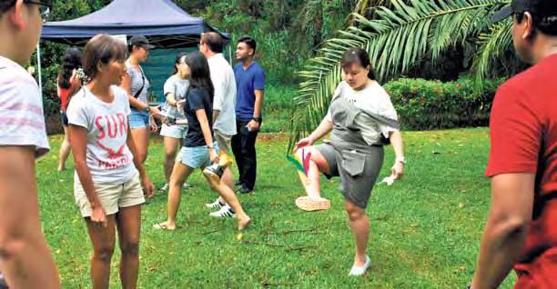 What would have been a quiet morning at Pasir Ris Town Park, was transformed into a hub of games and food, where sounds of laughter filled the atmosphere.