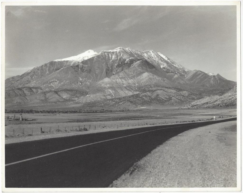 Shipler View of Mount Nebo 14- Shipler, Harry. Mt. Nebo. Nephi, Utah. Salt Lake City: [Shiplers Commercial Photographers]. B/W photograph [24 x 19 cm] Image is near fine and has strong contrasts.