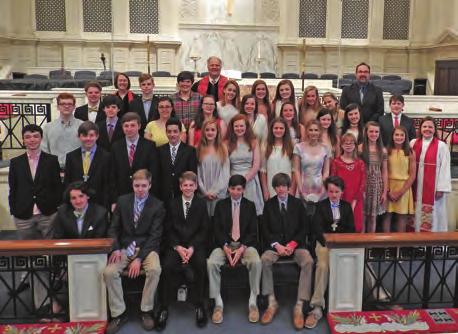 In 2016, we had our largest confirmation class in memory with more than 50 youth professing