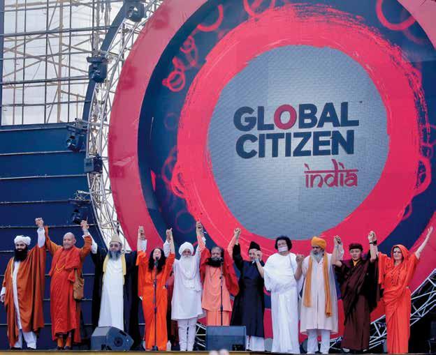 21 22 23 24 GIWA s Interfaith Leaders lead a pledge towards SDG 6 at the first ever, star-studded Global Citizen Festival in Mumbai, India.