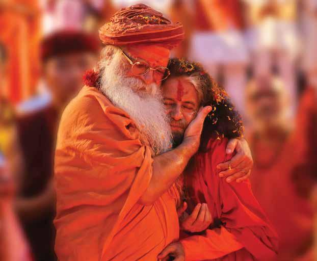 5 6 7 Pujya Karshnipeethadeshwar MM Swami Gurusharanandji Maharaj and Pujya Swamiji share a loving and warm embrace.