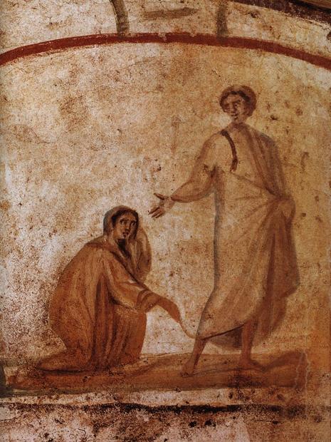 Part 2: exploring feelings A 4th- century image of Christ anad the woman with the flow of blood / wiki This way of praying is a comfortable place to start for those who readily notice their emotional