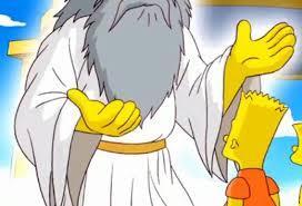 Religion and The Simpsons Deities God(with 5 fingers) Vishnu has sat in centre