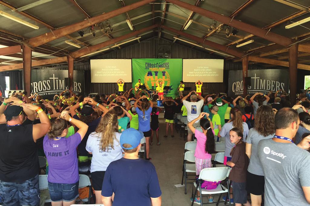 4,100 campers. Children, grades 3rd through 6th, encounter Jesus Christ through this hands-on missions camp. A newly introduced pre-teen week has been a popular addition to the camp.