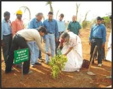 The members also planted the saplings in front of the Project Office premises.