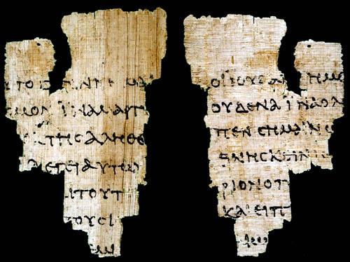 The John Rylands Fragment Circa AD 100-150 The Rylands Library Papyrus P52, also known as the St John s fragment, is a fragment measuring only 3.5 by 2.