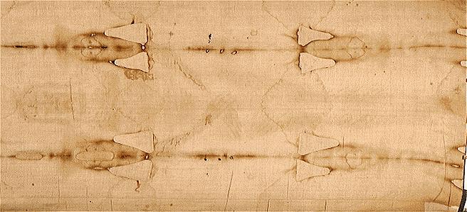 The Shroud of Turin Scientists cannot explain how the image is on the shroud just on the surface of the fibers Not painted Not scorched on from heat