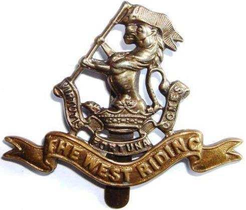 WW1 Duke of Wellington s (West Riding Regiment) Cap Badge Officers of 1/6th West Riding Regiment