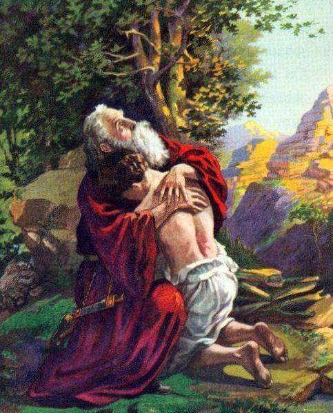 L e s s o n O n e H i s t o r y O v e r v i e w a n d A s s i g n m e n t s Fathers of Israel Abraham embraces his son Isaac after receiving him back from God.