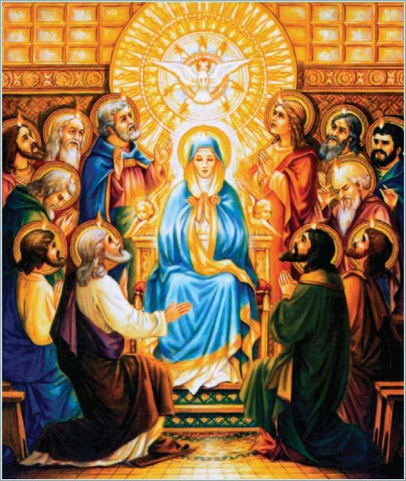 FIRST DAY Holy Spirit! Lord of Light! From Your clear celestial height, Your pure beaming radiance give! The Holy Spirit Only one thing is important eternal salvation.