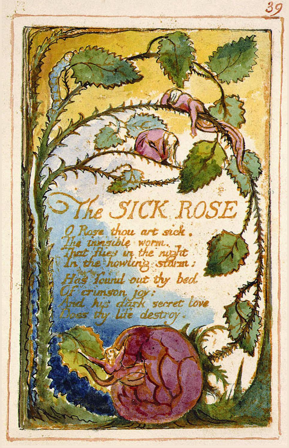 Songs of Innocence and Experience THE SICK ROSE O rose, thou art sick!