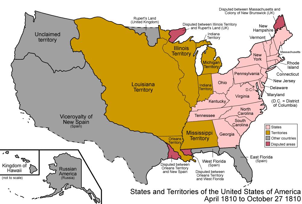 1803 Louisiana Purchase expands