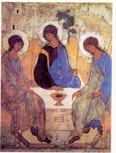 Sharing in Jesus Prayer The icon of the Trinity by the early fifteenth century Russian mystic Rublev is a beautiful statement of prayer.
