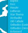denominational Old Catholic Orthodox (Eastern) Pentecostal United and Uniting ASIA CARIBBEAN MIDDLE EAST 12 9,700,000 AFRICA Family 81 287,000,000 9 21,340,000 32 67,703,000 1 350,000 25 26,600,000 6