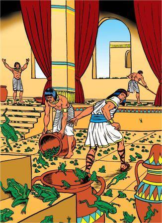 .. what a stink! Pharaoh and the Egyptians saw God s power over water and things that live in it. Some people think... Frogs had to leave the river because it was polluted.