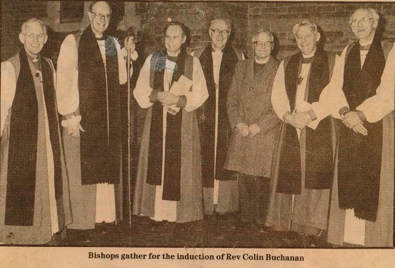 A Pride of Primates Institution of Bishop Colin Buchanan in 1991 as vicar of