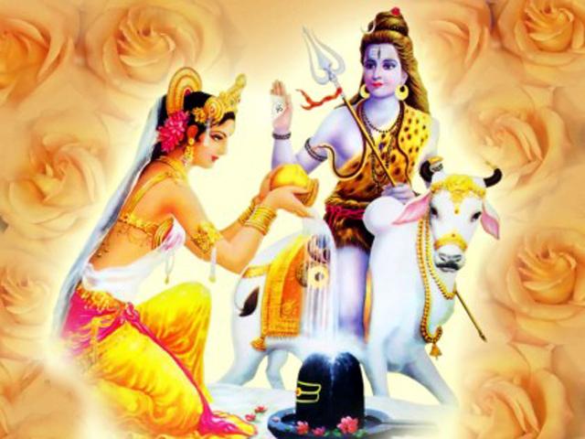 what reached the earth were just sprinkles from Lord Shiva s hair. The Ganga, thus, became an attribute of Shiva. This manifestation of Shiva is known as Gangadhara.