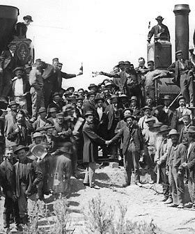 Wedding of the Rails May 10, 1869 Union of two national railroads at Promontory Summit, Utah Ended travel by handcart