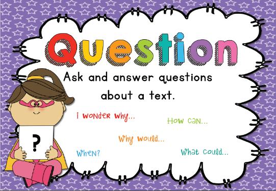 Curriculum GETTING ALONG means Thinking first YOU CAN DO IT Keys to Success Reading Focus: Questioning Next week we turn our focus to the Super Six Strategy of questioning.
