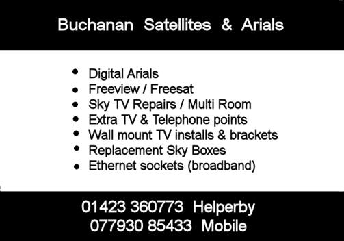 Yearly Boxes Janet Boddison 01347 821668 Parish Rooms Bookings Doreen Hayes