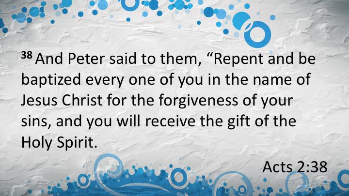 So when someone is convicted by the holy spirit through the preaching of God s word, the first thing they do is repent.