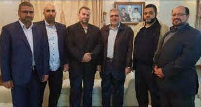 7 Right: Members of the Hamas delegation headed by Saleh al-'arouri arrive in Tehran (Hamas website, October 20, 2017).