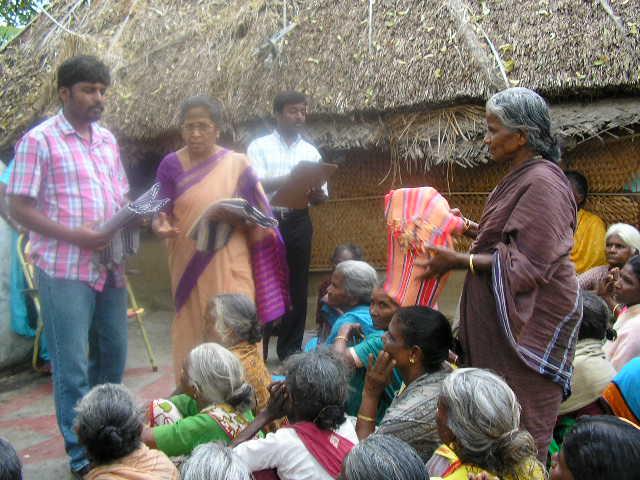 ( Preparing to share Communion in a Dalit Church used with permission by Aaron