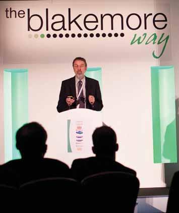 Blakemore Joint Management Conference and began by presenting the key activity to have taken place since July 2010, when the managers last met. In 2010/11 the company achieved a 6.