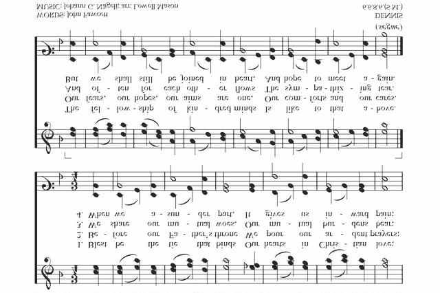 The Breaking of the Bread A period of silence is kept. Then the Presider and sing together. Fraction Anthem: Christ our Passover Hymn S-154 Music: From New Plainsong; David Hurd (b.