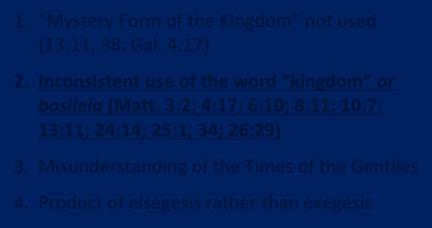 Galatians 4:7 (NASB) Therefore you are no longer a slave, but a son; and if a son, then an heir through God. Word of the Kingdom?