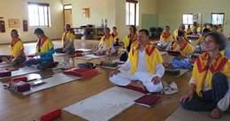 Then, they were introduced to all 8 varieties of Pranayama out of which, as a beginner, they were taught the right techniques of Anuloma-Viloma, Ujjayi, Sheetali, Sheetakari, Bramhari and Bhastrika.