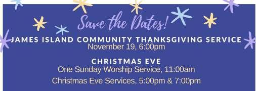 Sun, Nov 5 8:30am Worship 9:45am Coffee Fellowship 10:00am Sunday School 11:00am Worship 12:00pm Worship & Music Committee 5:00pm Inquirer s Class 5:00pm Mission & Outreach Committee LAST WEEK AT