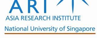 Asia Research Institute Working Paper Series No.