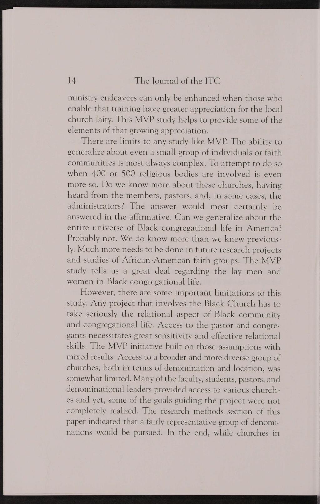 Journal of the Interdenominational Theological Center, Vol. 33 [2006], Iss. 1, Art.