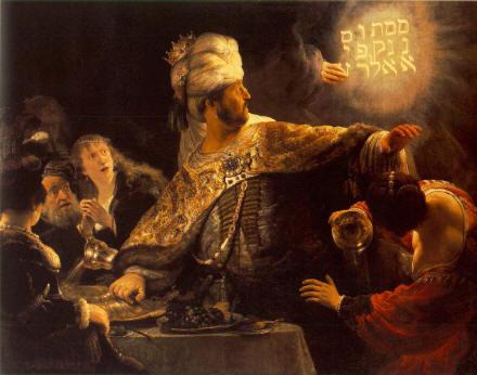 Chapter 5. Belshazzar s feast 5:1-30 King Belshazzar had a feast for a thousand of his nobles.