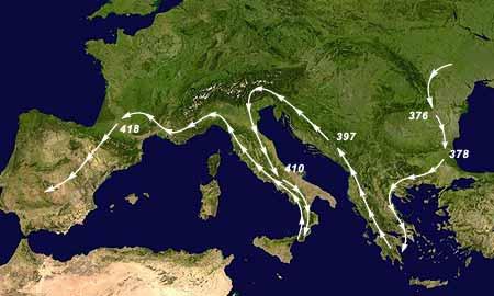 Alaric Sacs Rome in 410 AD