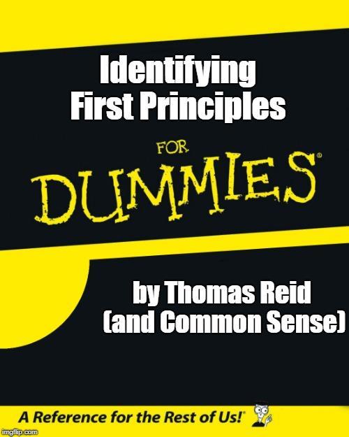 Identifying First Principles How do we work out which truths are self-evident? Empirically. (1) Statements that contradict first principles are not only false but absurd.