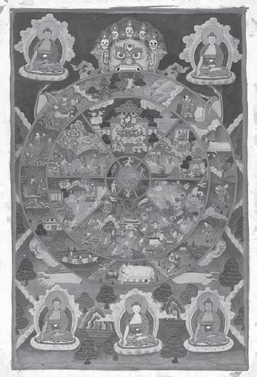 The Visuddhimagga, a classic manual of Buddhist doctrine and meditation, states that all the teachings from the sutras are represented in this one image.