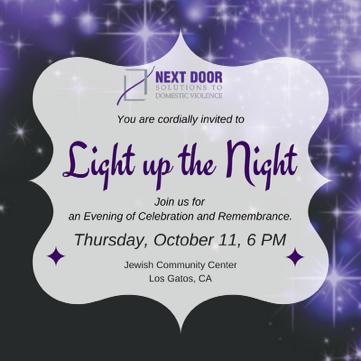 Next Door Solutions cordially invites you to our annual Light Up the Night event. Tickets available on line for this worthy fund raiser.