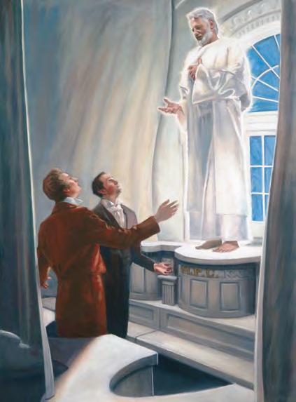 In the Kirtland Temple, Elijah appeared to Joseph Smith and Oliver Cowdery and bestowed the keys of sealing. the keys of baptism for the dead or of salvation for the dead.